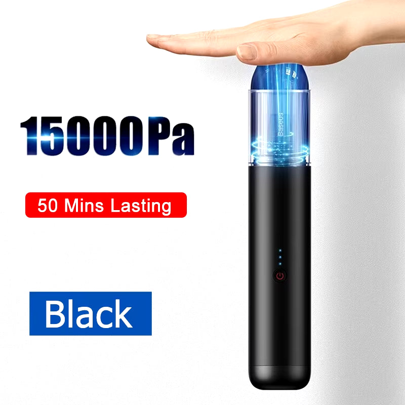 15000Pa Car Vacuum Cleaner Wireless Mini Car Cleaning Handheld Vacum Cleaner W LED Light for Car Interior Cleaner