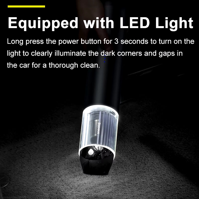 15000Pa Car Vacuum Cleaner Wireless Mini Car Cleaning Handheld Vacum Cleaner W LED Light for Car Interior Cleaner